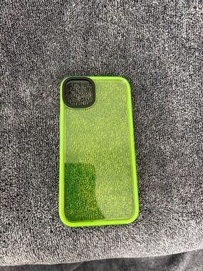 Apple iPhone 14 
 Neon Green Clear Protective Phone Case